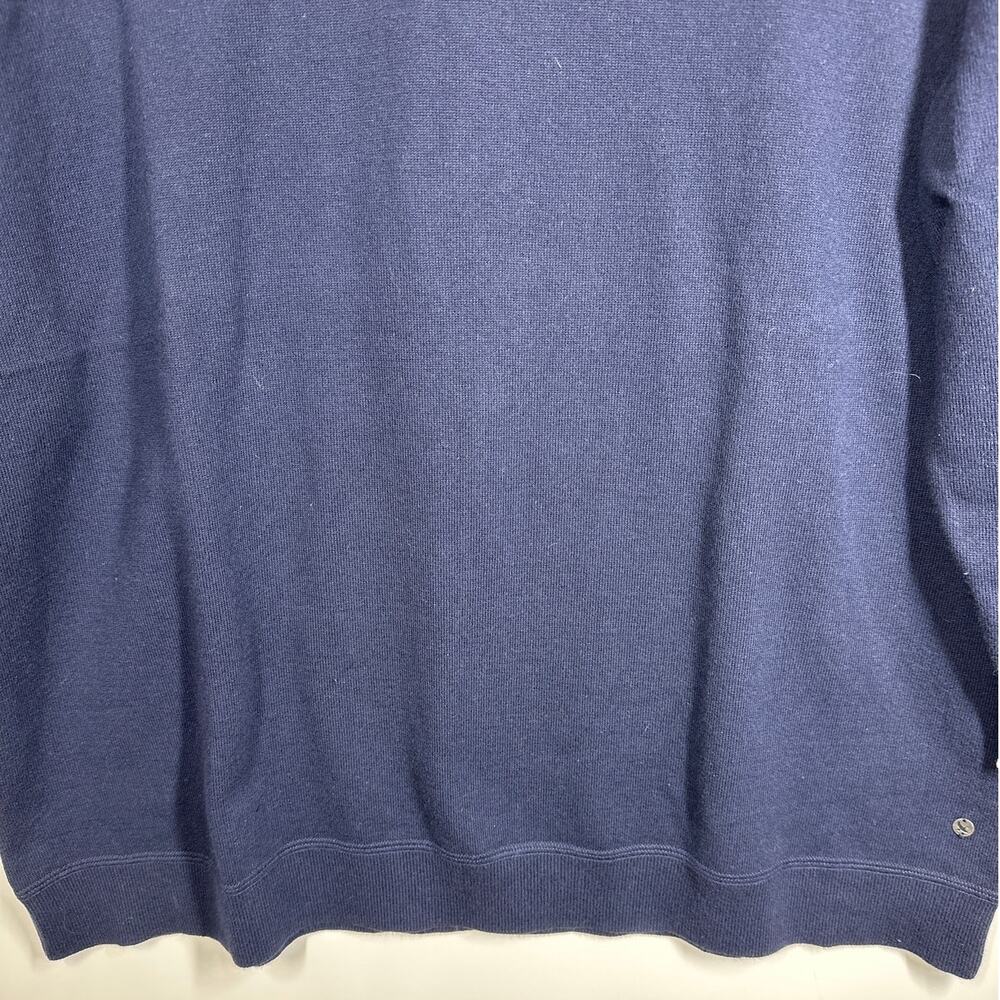 Eddie Bauer Colorblock Two-Tone 3/4 Sleeve Sweater Top Blue White Size 2XL ** - Picture 3 of 9